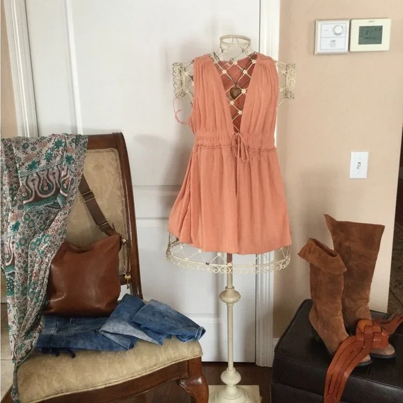 #67 Free people sleeveless top medium size - Picture 1 of 12